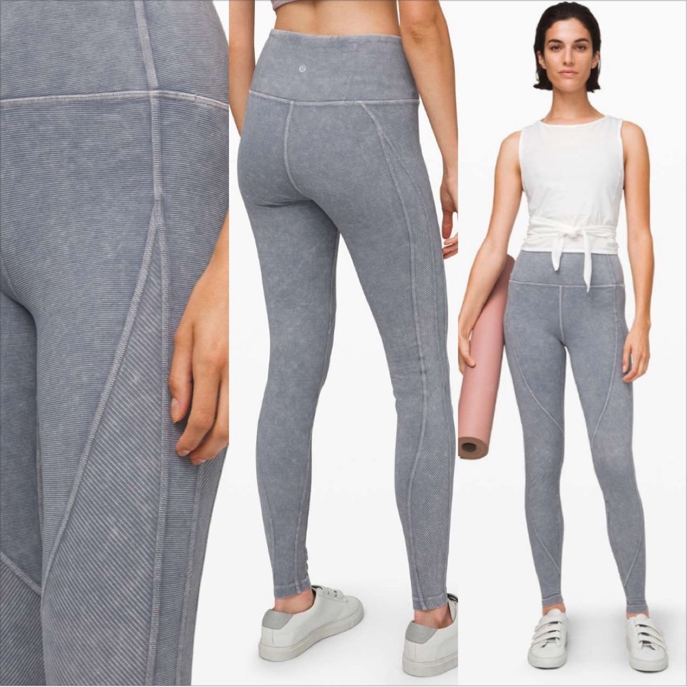 Lululemon Wunder Under High-Rise Tight *Snow Washed Ribbed 28"